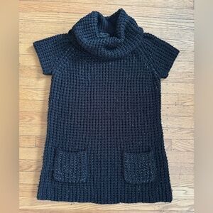 dressbarn Black Cowl Neck Sweater mini dress Size XL